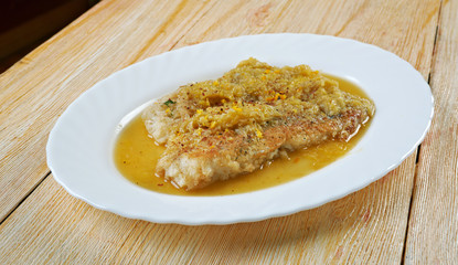 Monkfish in Orange Sauce
