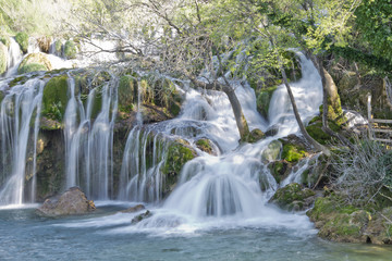 Fototapeta na wymiar Waterfalls in Krka Nationalpark