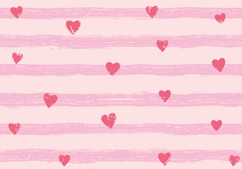 Golden sparkling shiny confetti hearts