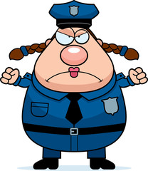 Angry Police Woman