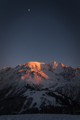 Mont Blanc coucher de soleil