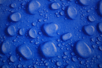 Water drops on fabric