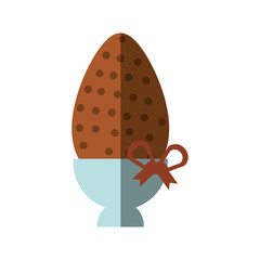 egg easter icon image, vector illustration design