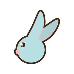 Easter rabbit icon image design, vector illustration