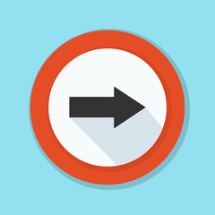 Right Arrow Sign illustration