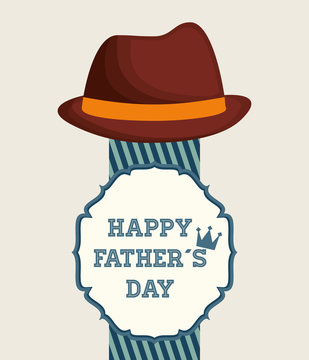 Father day card icon image, vector illustration