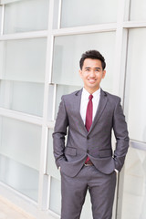 Portrait of a asian businessman standing