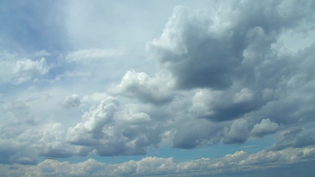 Sky with clouds. Timelapse. Rain clouds. 1080p full HD video footage