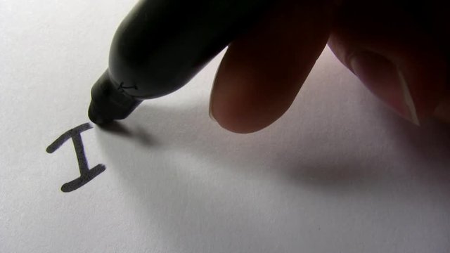 Permanent marker writing "I'm Sorry"  and then adding the emoticon unhappy smiley face.
