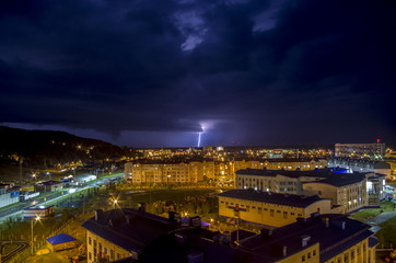 Fototapeta na wymiar Lightning (Khanty-Mansiysk)