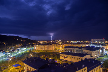 Fototapeta na wymiar Lightning (Khanty-Mansiysk)