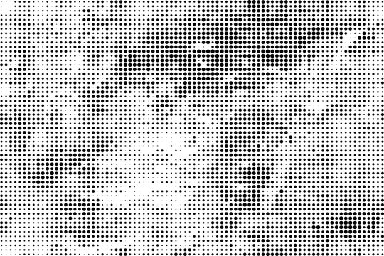 Wide halftone  black and white background