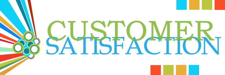 Customer Satisfaction Colorful Elements 