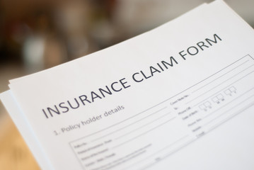 Fototapeta premium insurance claim form
