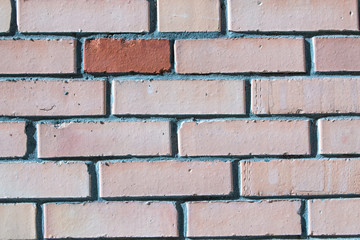red silicate brick wall masonry