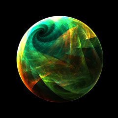 Fractal Sphere  - Fractal Art - 3D image