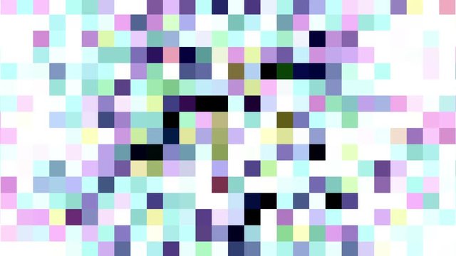 Colored Squares Changing Abstract Motion Background