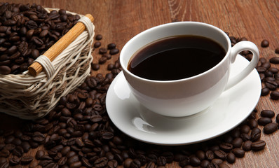 coffee sill life with cup of coffee