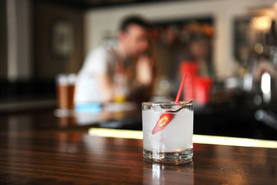 Jalapeno Margarita On A Bar