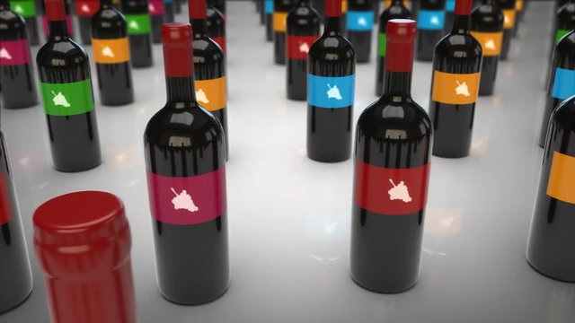 Wine animation - 3D Motion design