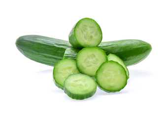 cucumber isolated on white