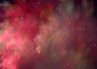 Fractal Red Clouds - Fractal Background