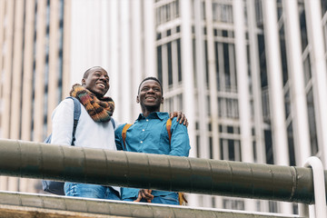 Portrait of two friends.