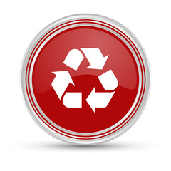 Roter Button - Recycling