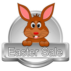 Easter sale button - 3D illustration