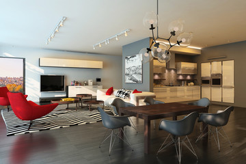 Modern house interior

