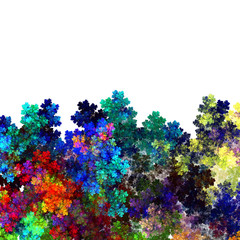 Fractal Alien Moss Isolated on White  - Fractal Art 