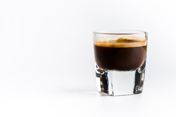 Cup of espresso coffee.Shot of espresso.