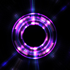 Shining Lenses of Objective, Adjustment  Control   - Fractal Art
