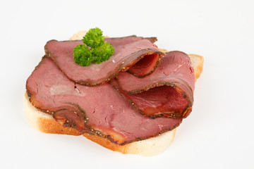 Brot mit Roastbeef