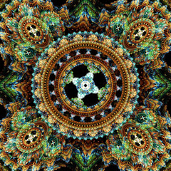 Luxuriant  Mandala    - Fractal Art