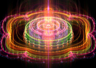 Fractal Sacral Flower - Sacred Geometry  - Fractal Art - 3D image