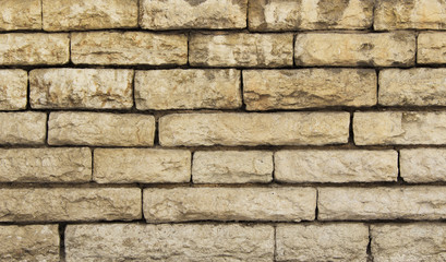 beige stone brick wall texture