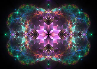 Fractal  Floral Background  -  Fractal Art  