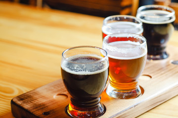 Craft beer flight
