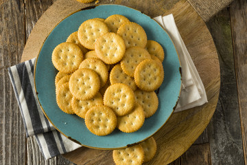 Round Salty Yellow Crackers