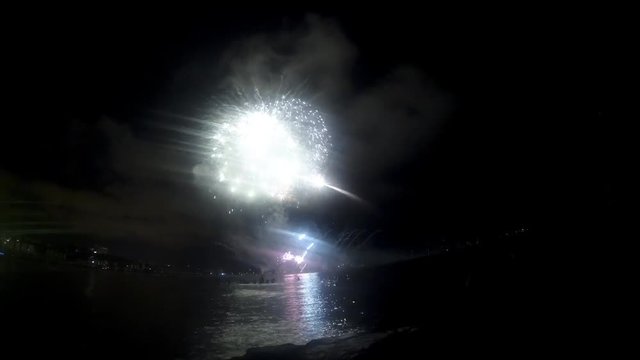 Fireworks time lapse