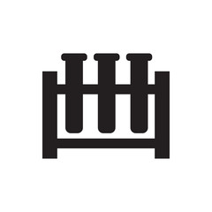 test tube icon illustration