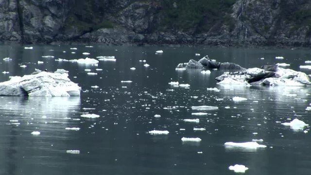 Ice flows in Alaska