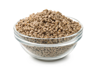 Bowl of pelleted compound feed