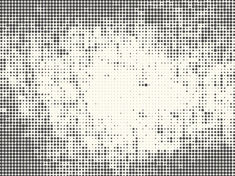 Gradient background with dots Halftone dots design Light effect