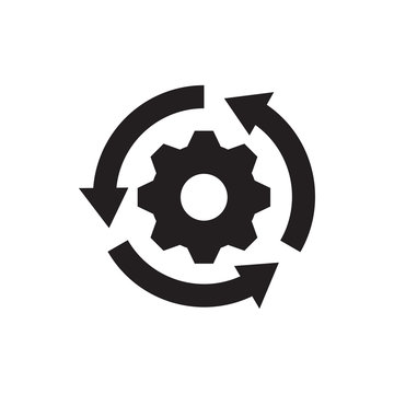 gear rotate icon illustration