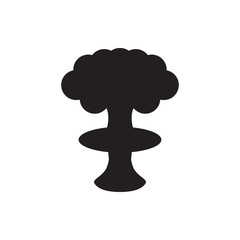 nuclear explosion icon illustration
