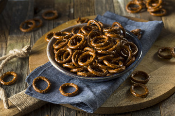 Salty Hard Round Pretzels