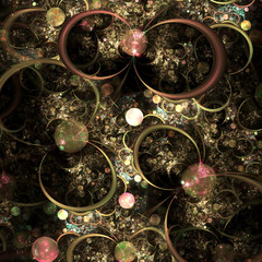 Fractal  Absract Swirl Sphere Background - Fractal Art  