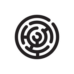 labyrinth icon illustration